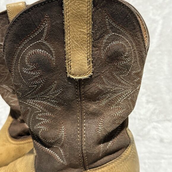 Ariat Men's Sport Pardner Matte Tan Brown Square Toe Cowboy Boots Size 7.5 - Picture 6 of 10